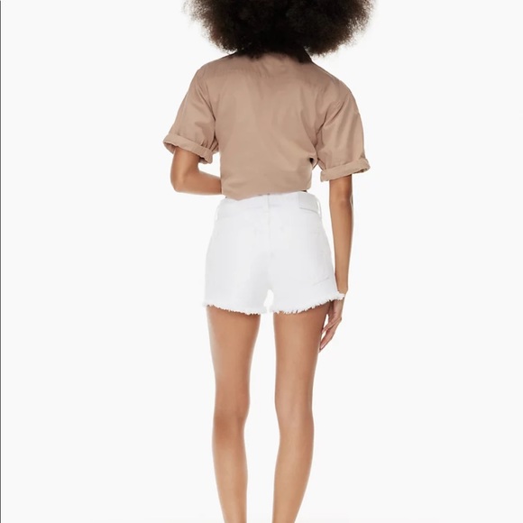 Aritzia The Denim Forum The ex-boyfriend shorts white denim 25 - Picture 8 of 9